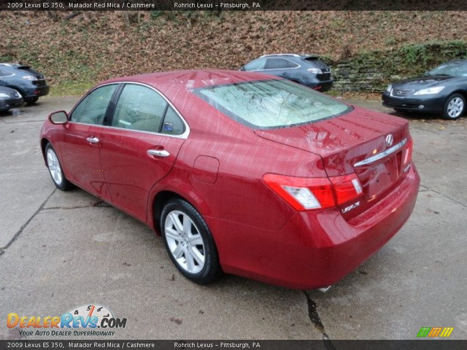 2009 Lexus ES 350 Matador Red Mica / Cashmere Photo #3