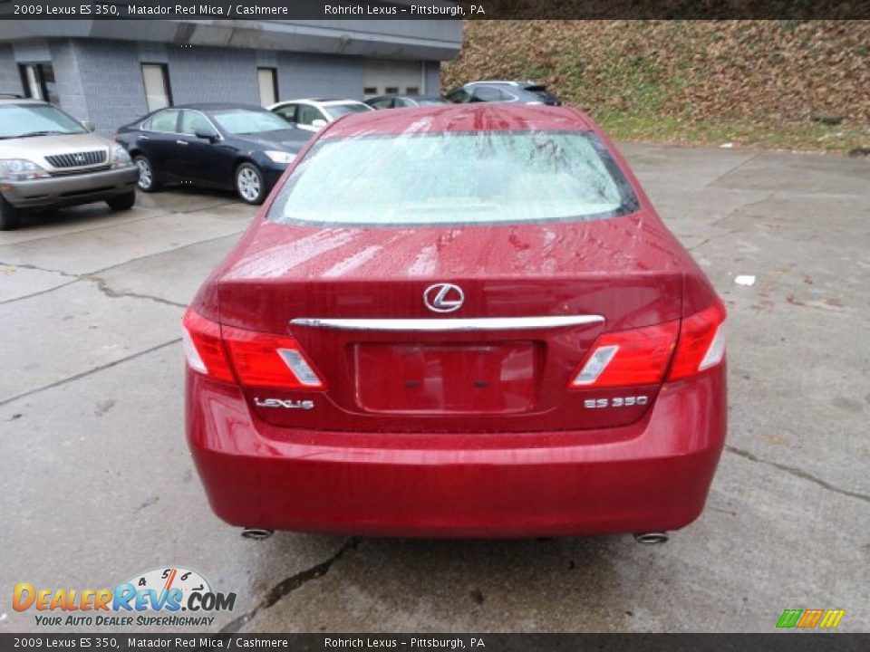 2009 Lexus ES 350 Matador Red Mica / Cashmere Photo #4