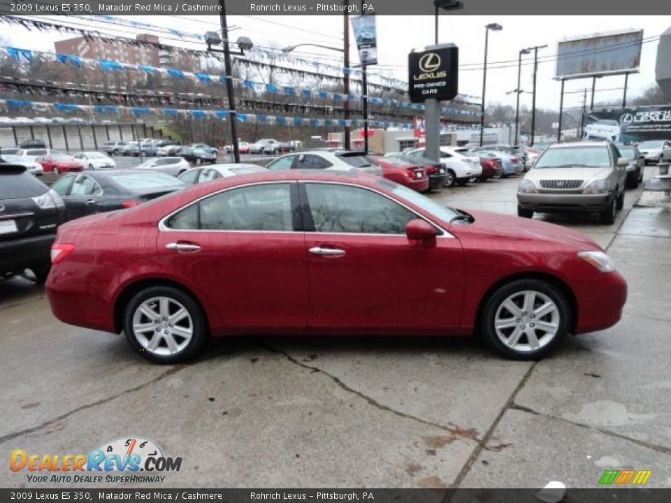 2009 Lexus ES 350 Matador Red Mica / Cashmere Photo #6