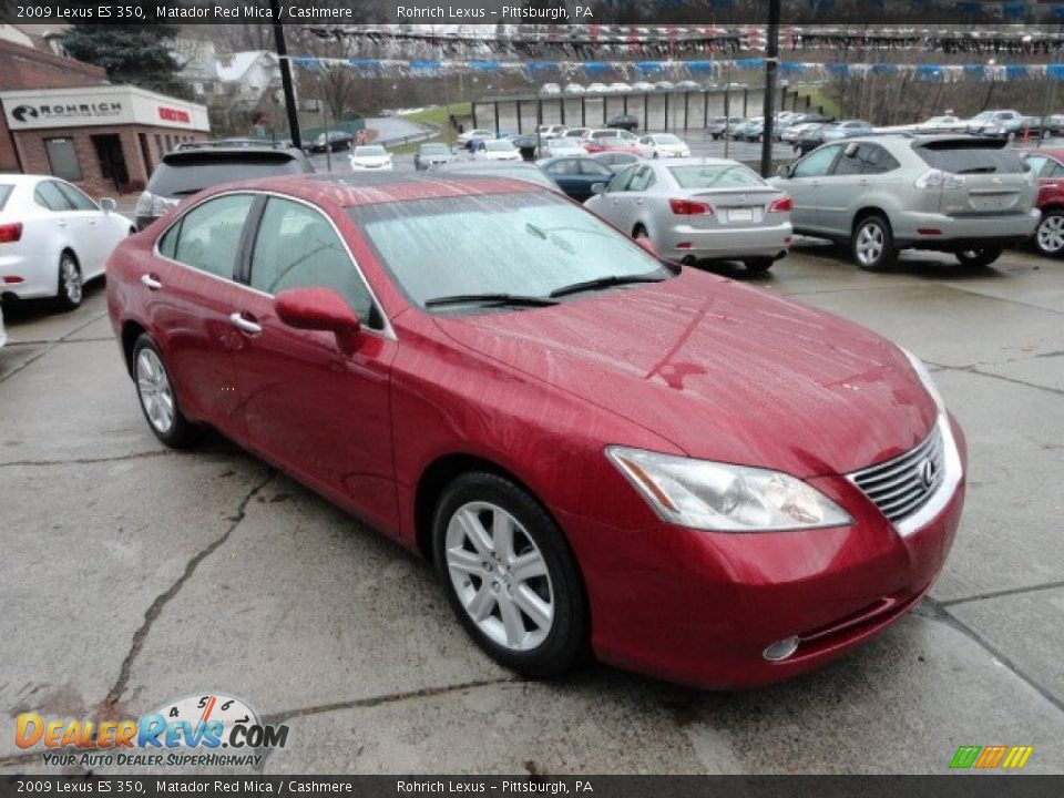 2009 Lexus ES 350 Matador Red Mica / Cashmere Photo #7