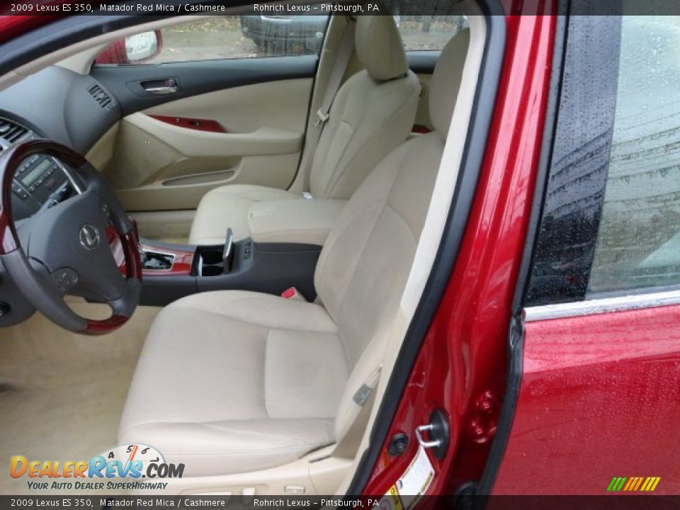 2009 Lexus ES 350 Matador Red Mica / Cashmere Photo #10