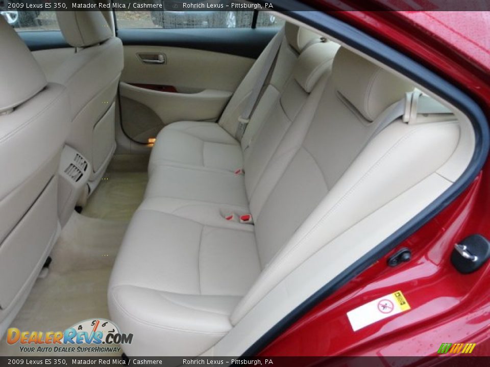 2009 Lexus ES 350 Matador Red Mica / Cashmere Photo #11