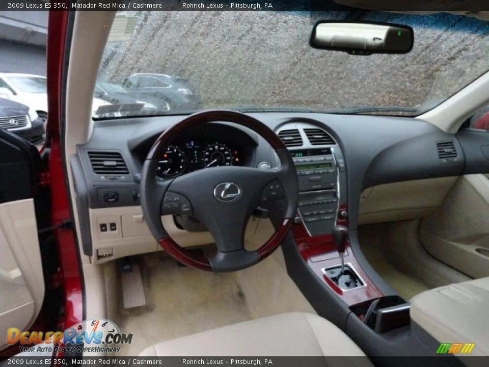 2009 Lexus ES 350 Matador Red Mica / Cashmere Photo #12