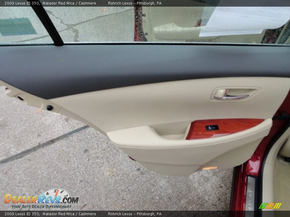 2009 Lexus ES 350 Matador Red Mica / Cashmere Photo #13
