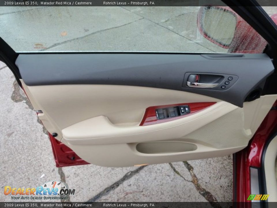 2009 Lexus ES 350 Matador Red Mica / Cashmere Photo #14