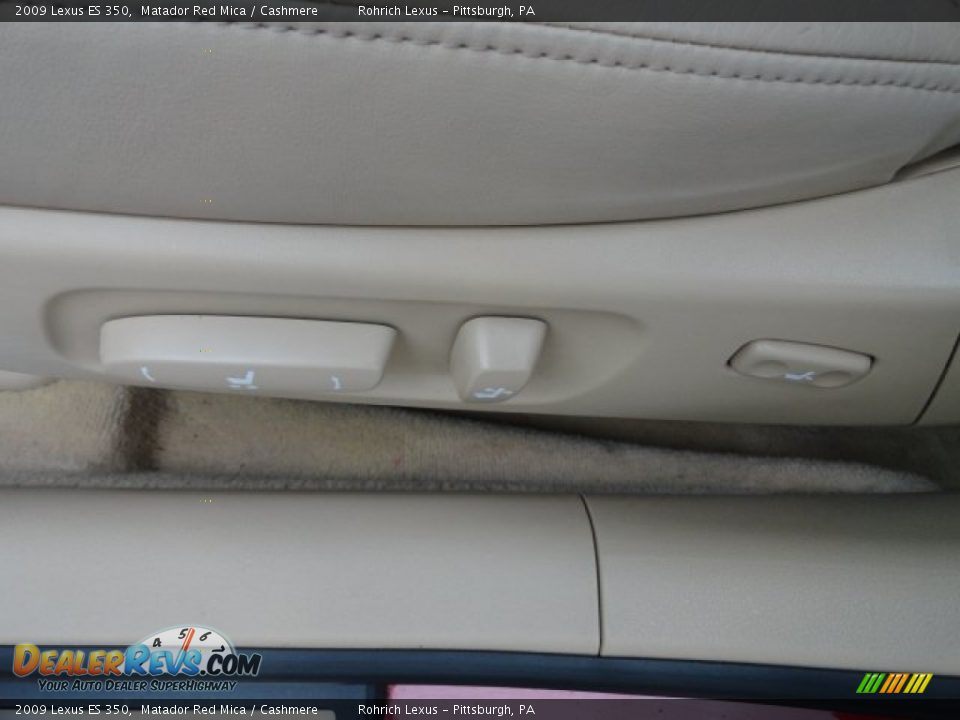 2009 Lexus ES 350 Matador Red Mica / Cashmere Photo #15