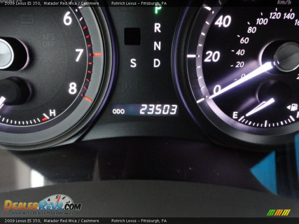 2009 Lexus ES 350 Matador Red Mica / Cashmere Photo #20