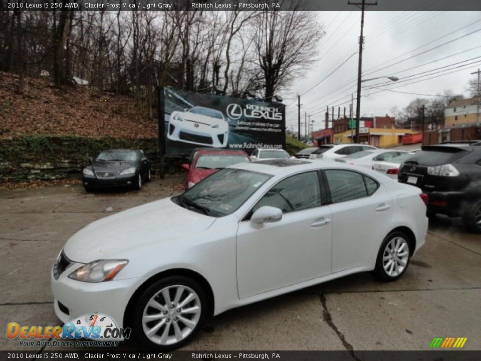 2010 Lexus IS 250 AWD Glacier Frost Mica / Light Gray Photo #1