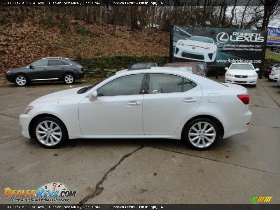 2010 Lexus IS 250 AWD Glacier Frost Mica / Light Gray Photo #2