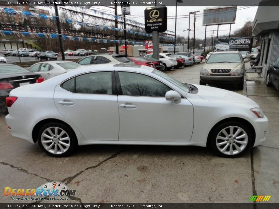 2010 Lexus IS 250 AWD Glacier Frost Mica / Light Gray Photo #6