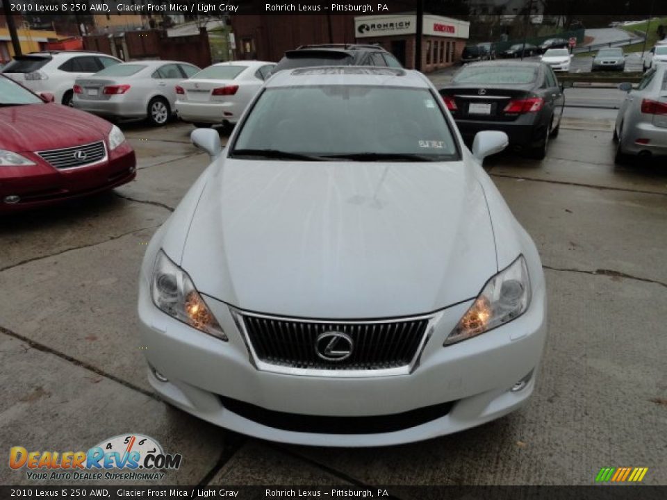 2010 Lexus IS 250 AWD Glacier Frost Mica / Light Gray Photo #8