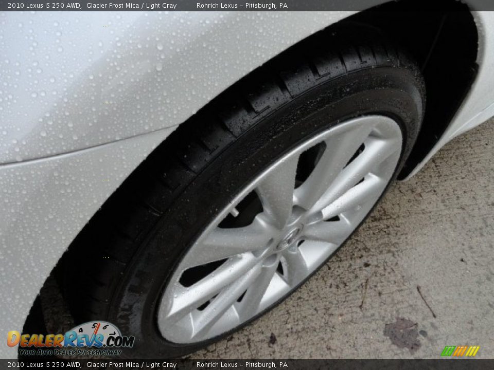 2010 Lexus IS 250 AWD Glacier Frost Mica / Light Gray Photo #9