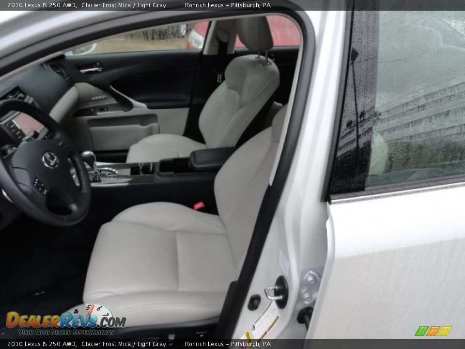 2010 Lexus IS 250 AWD Glacier Frost Mica / Light Gray Photo #10