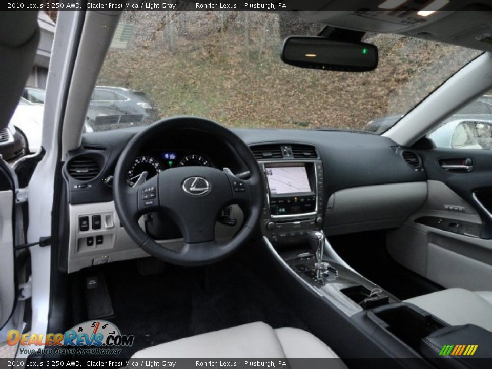 2010 Lexus IS 250 AWD Glacier Frost Mica / Light Gray Photo #12
