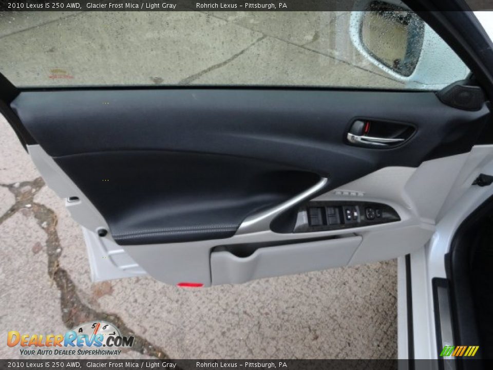 2010 Lexus IS 250 AWD Glacier Frost Mica / Light Gray Photo #14