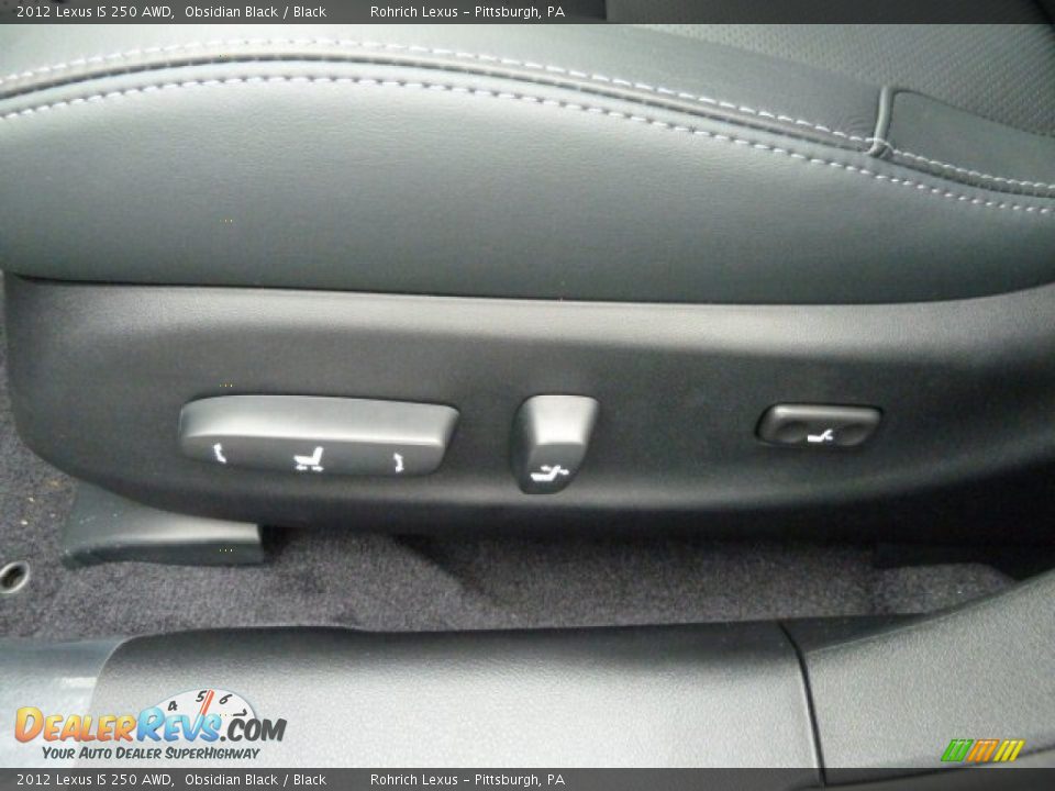 2012 Lexus IS 250 AWD Obsidian Black / Black Photo #14