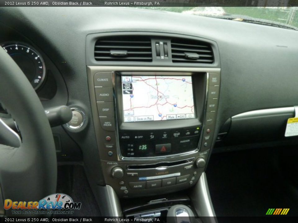 2012 Lexus IS 250 AWD Obsidian Black / Black Photo #16