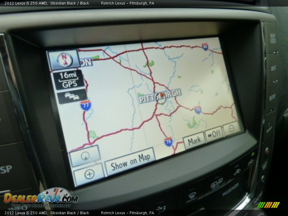 2012 Lexus IS 250 AWD Obsidian Black / Black Photo #17