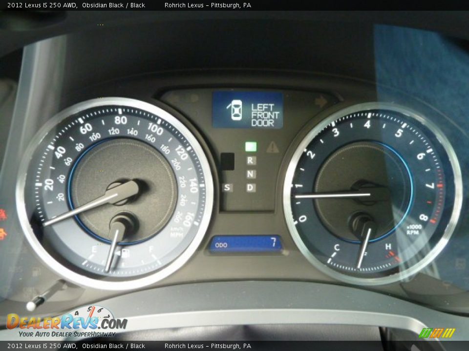 2012 Lexus IS 250 AWD Obsidian Black / Black Photo #20