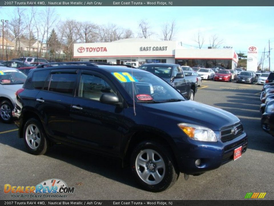 2007 Toyota RAV4 4WD Nautical Blue Metallic / Ash Gray Photo #1