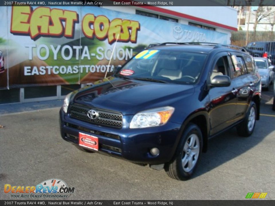 2007 Toyota RAV4 4WD Nautical Blue Metallic / Ash Gray Photo #3