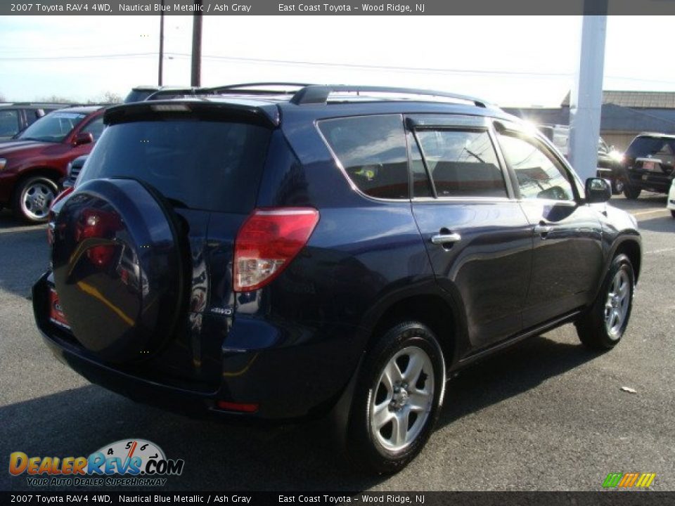 2007 Toyota RAV4 4WD Nautical Blue Metallic / Ash Gray Photo #4