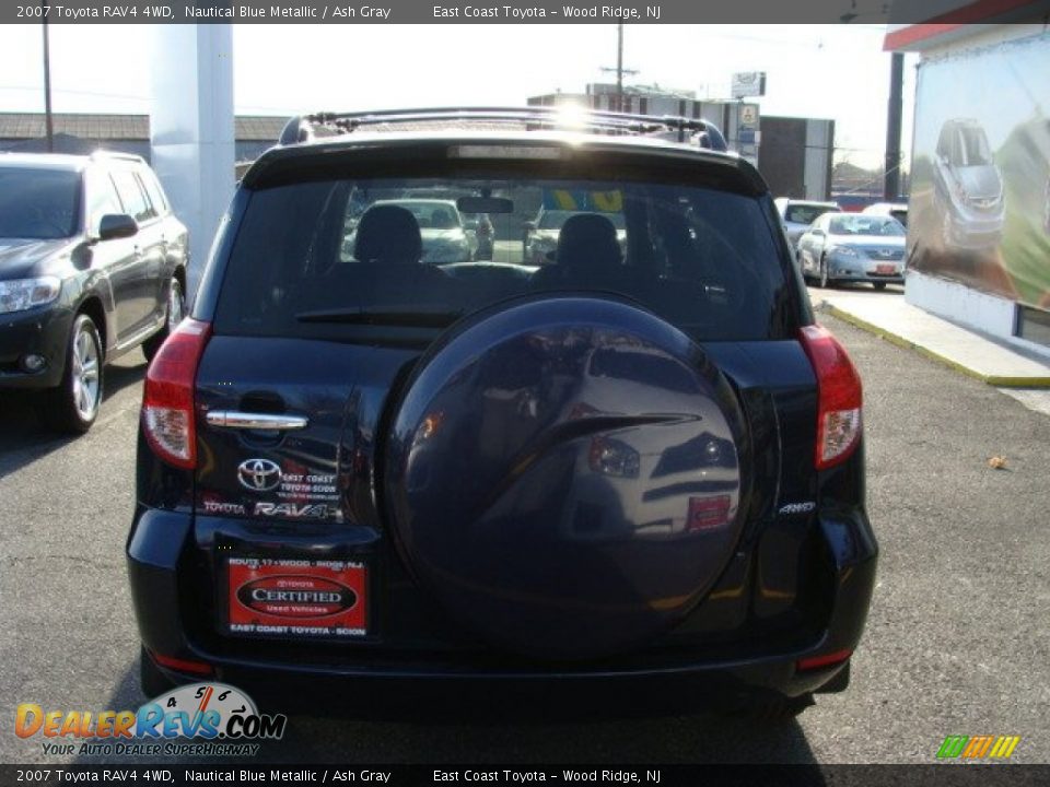 2007 Toyota RAV4 4WD Nautical Blue Metallic / Ash Gray Photo #5