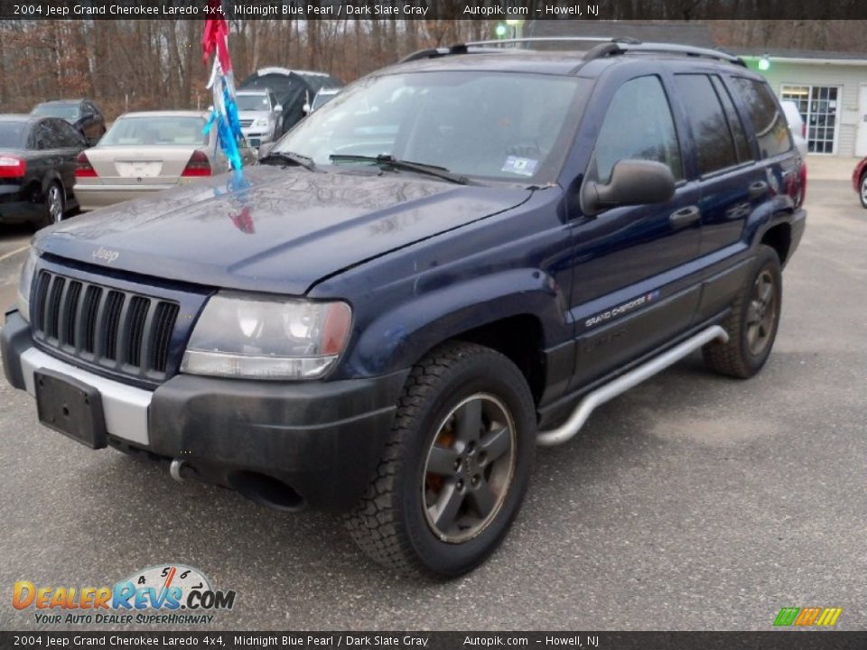 2004 Jeep Grand Cherokee Laredo 4x4 Midnight Blue Pearl / Dark Slate Gray Photo #3