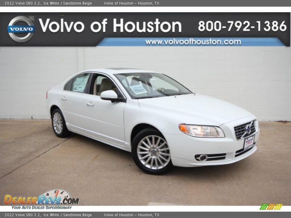 2012 Volvo S80 3.2 Ice White / Sandstone Beige Photo #1