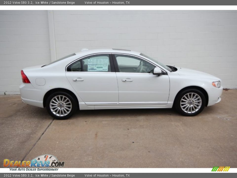 2012 Volvo S80 3.2 Ice White / Sandstone Beige Photo #2