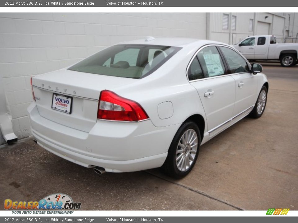 2012 Volvo S80 3.2 Ice White / Sandstone Beige Photo #3