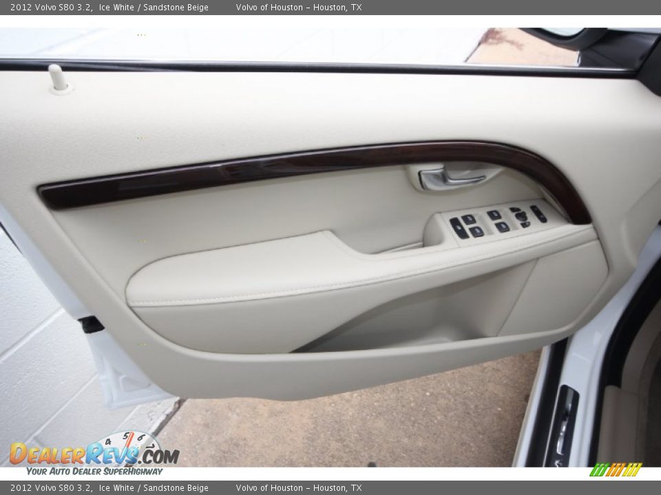 2012 Volvo S80 3.2 Ice White / Sandstone Beige Photo #12