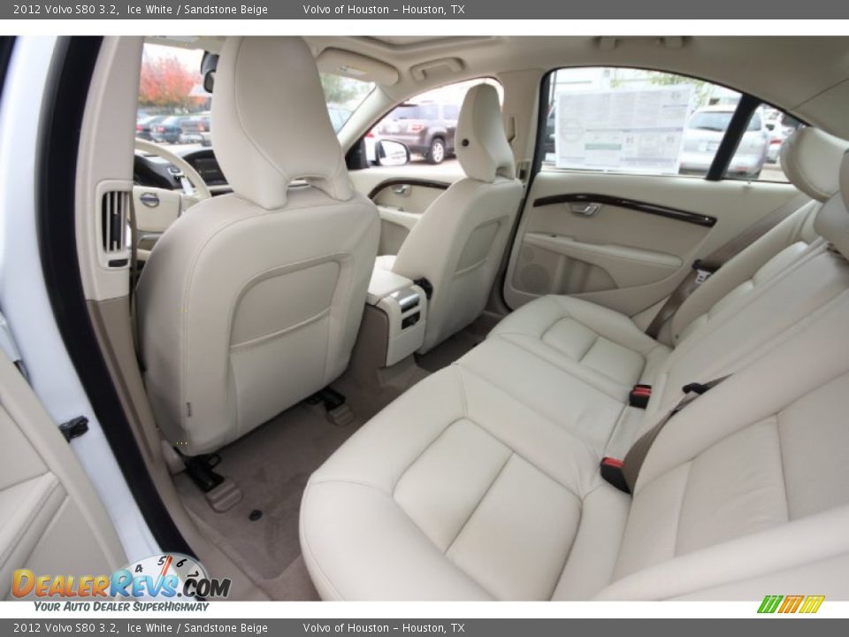 2012 Volvo S80 3.2 Ice White / Sandstone Beige Photo #13