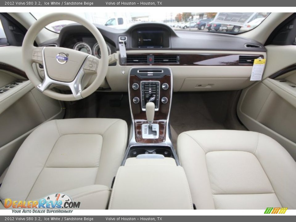 2012 Volvo S80 3.2 Ice White / Sandstone Beige Photo #14