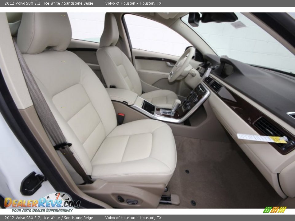 2012 Volvo S80 3.2 Ice White / Sandstone Beige Photo #17