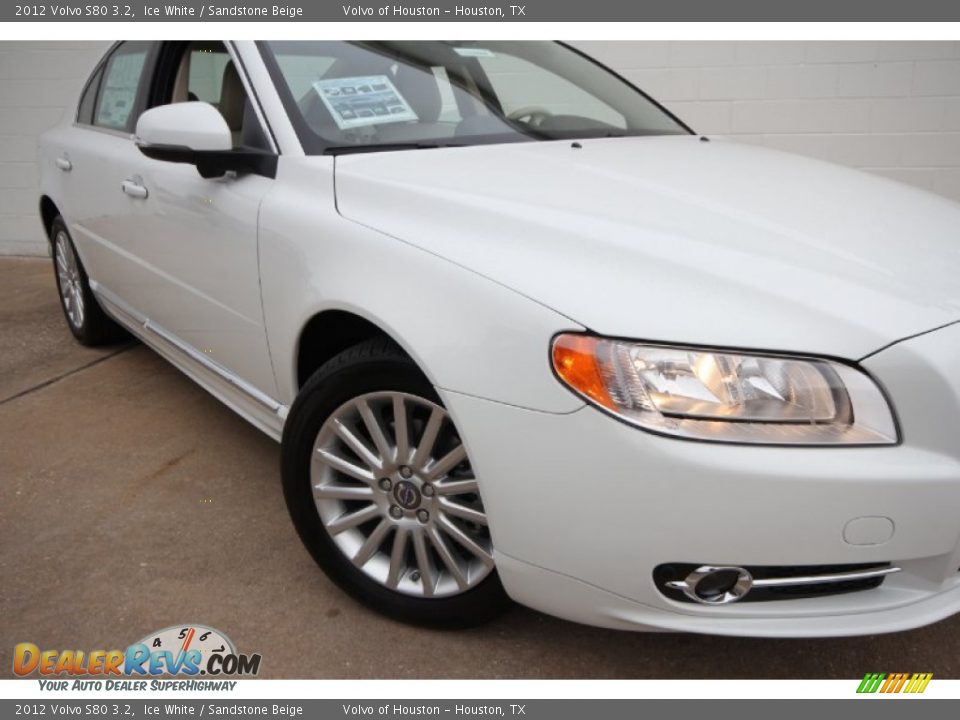 2012 Volvo S80 3.2 Ice White / Sandstone Beige Photo #19