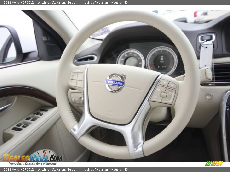 2012 Volvo XC70 3.2 Ice White / Sandstone Beige Photo #15