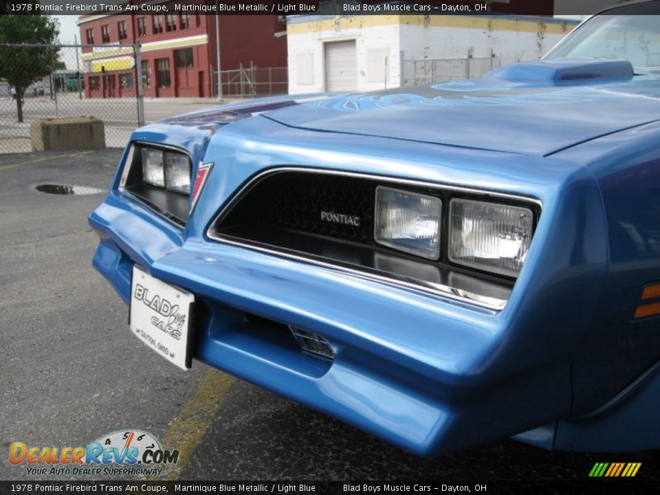 1978 Pontiac Firebird Trans Am Coupe Martinique Blue Metallic / Light Blue Photo #6