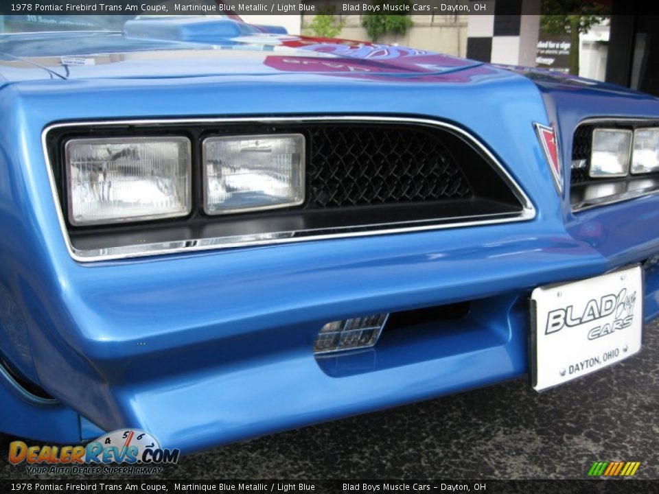 1978 Pontiac Firebird Trans Am Coupe Martinique Blue Metallic / Light Blue Photo #7