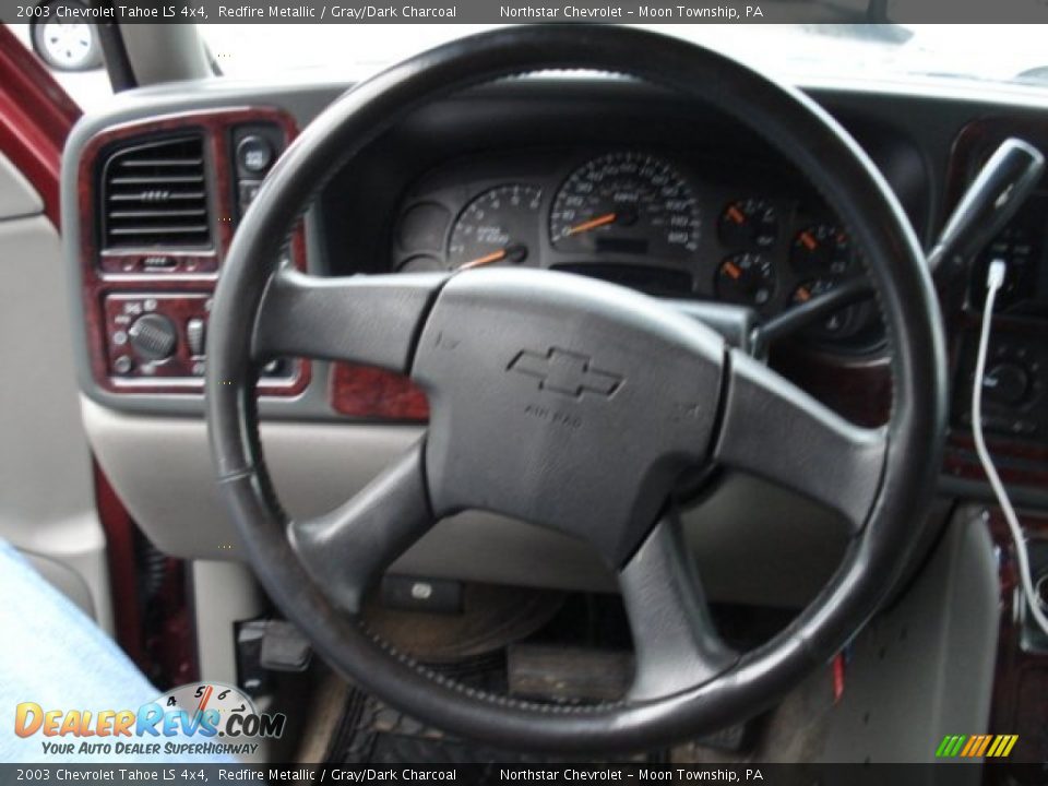 2003 Chevrolet Tahoe LS 4x4 Redfire Metallic / Gray/Dark Charcoal Photo #12