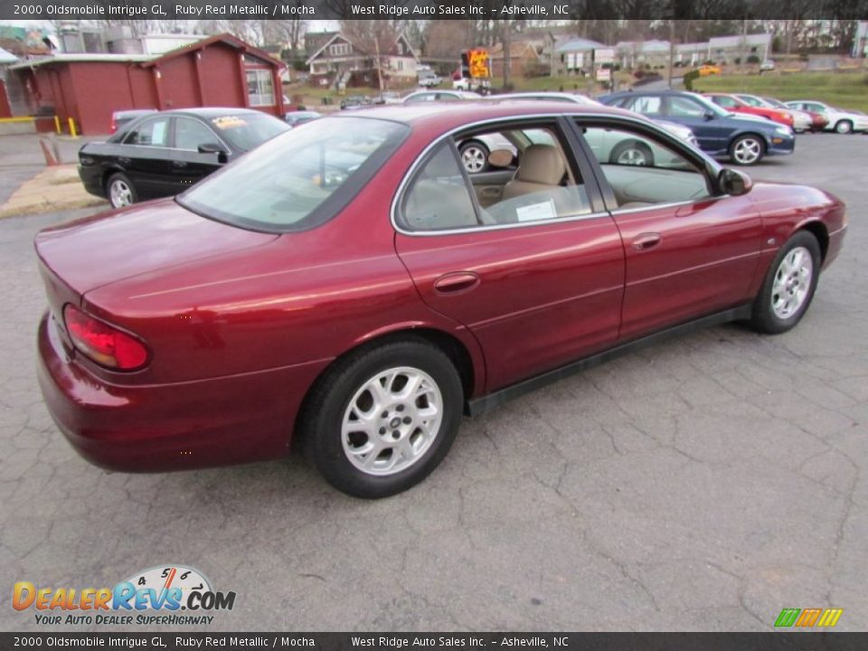 2000 Oldsmobile Intrigue GL Ruby Red Metallic / Mocha Photo #4