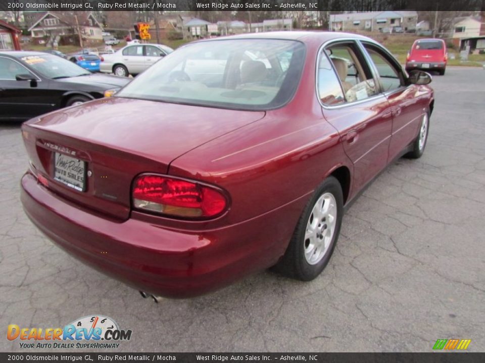 2000 Oldsmobile Intrigue GL Ruby Red Metallic / Mocha Photo #5