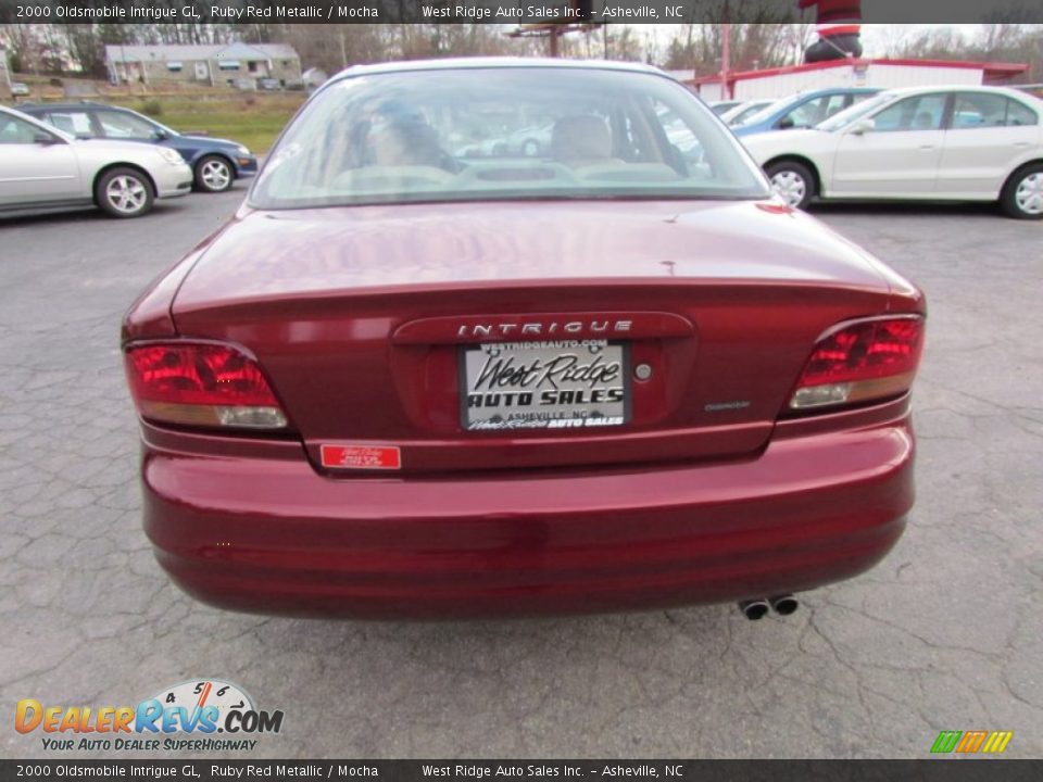 2000 Oldsmobile Intrigue GL Ruby Red Metallic / Mocha Photo #6