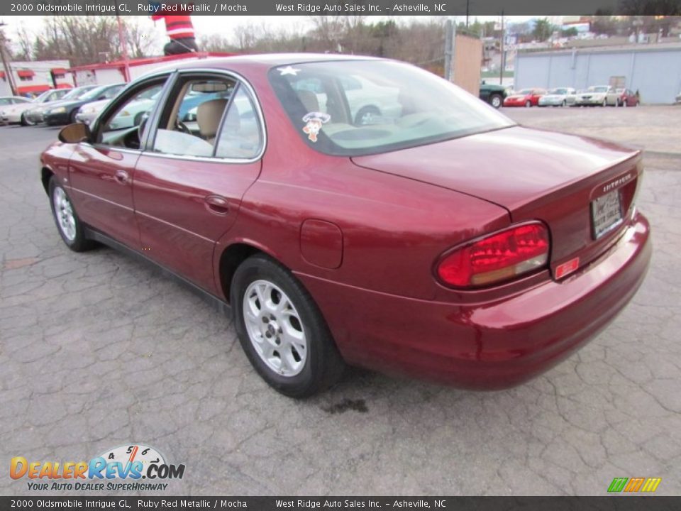 2000 Oldsmobile Intrigue GL Ruby Red Metallic / Mocha Photo #7