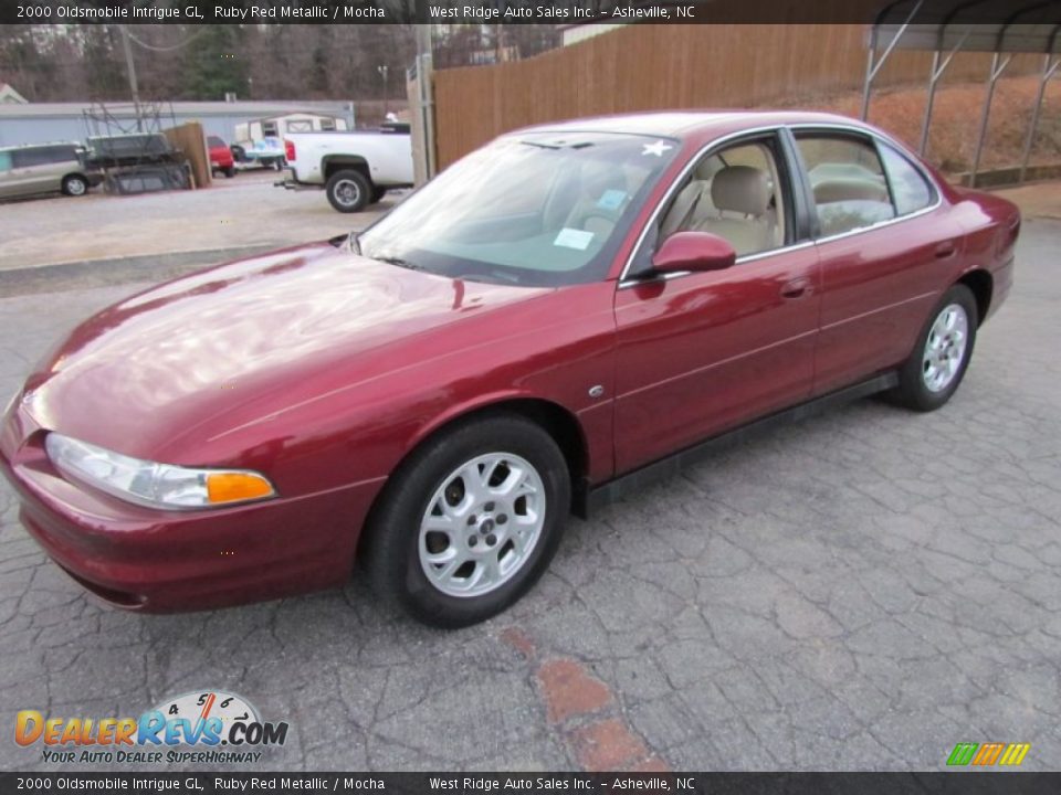 2000 Oldsmobile Intrigue GL Ruby Red Metallic / Mocha Photo #10