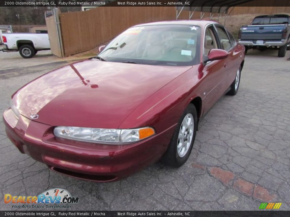 2000 Oldsmobile Intrigue GL Ruby Red Metallic / Mocha Photo #11