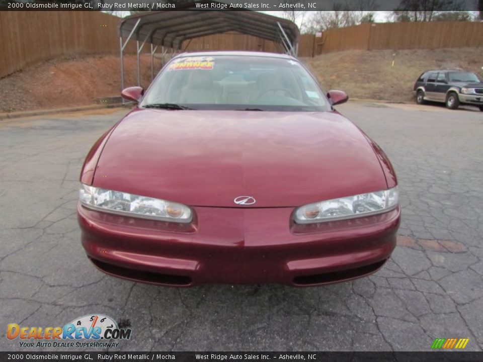 2000 Oldsmobile Intrigue GL Ruby Red Metallic / Mocha Photo #12