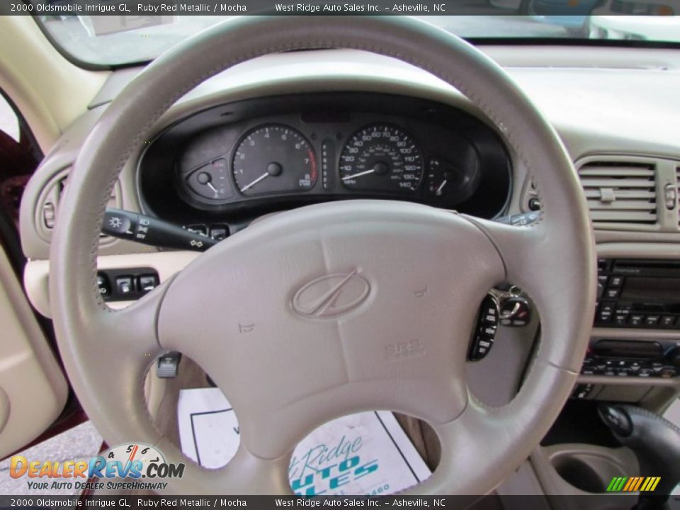 2000 Oldsmobile Intrigue GL Ruby Red Metallic / Mocha Photo #17