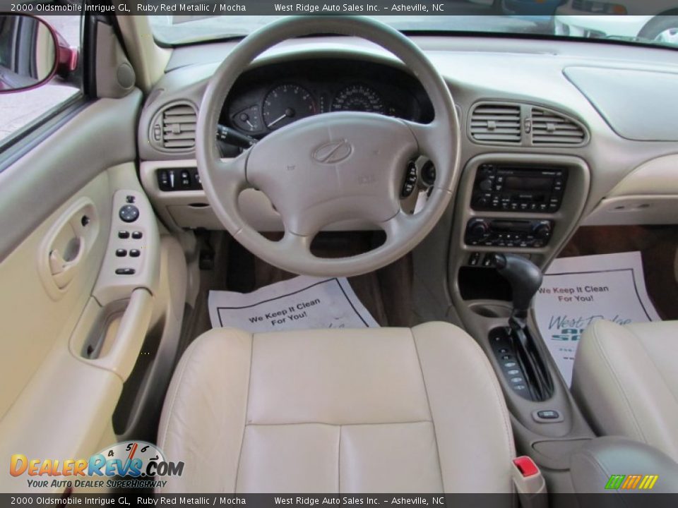 2000 Oldsmobile Intrigue GL Ruby Red Metallic / Mocha Photo #22