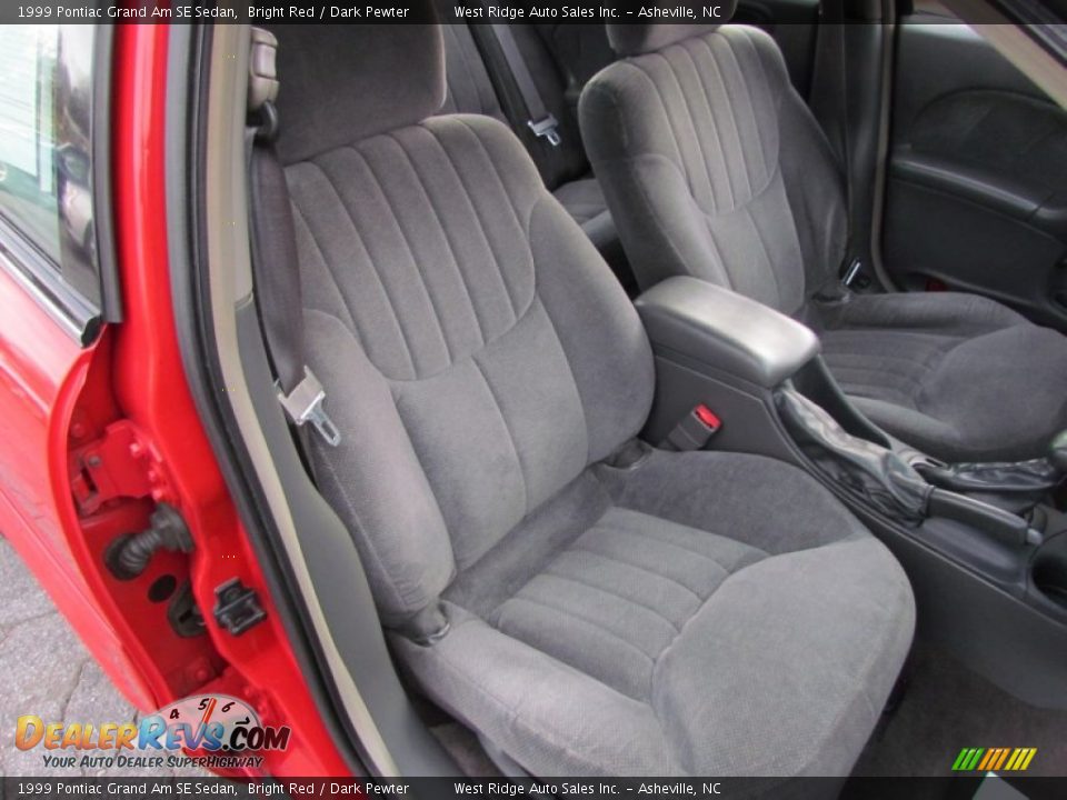 Dark Pewter Interior - 1999 Pontiac Grand Am SE Sedan Photo #13